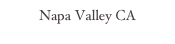 Napa Valley CA
